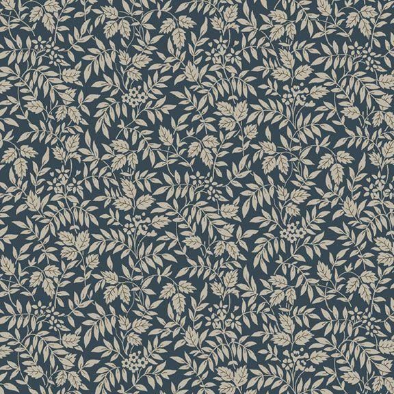 Nouveau - Leaf Sprigs Navy R651064D-NAVY