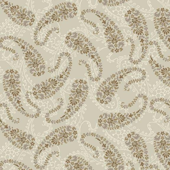 Paper Petals - Swirling Paisley Cream R150666D-CREAM