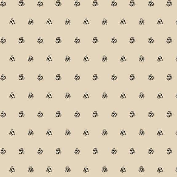 Pint Sized Neutrals - Paisley Circle Black R101249D-BLACK