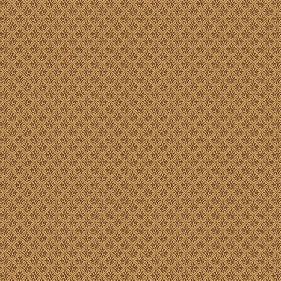 Sally's Quilt - Diamond Flower Caramel R250879D-CARAMEL