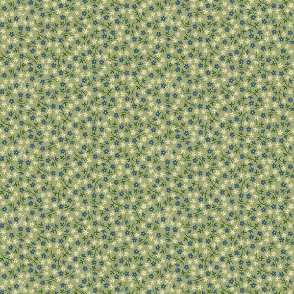 Sally's Quilt - Wild Flower Green R250876D-GREEN