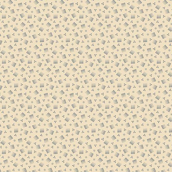 Sample Shirtings - Dotted Squares Blue R220650-BLUE