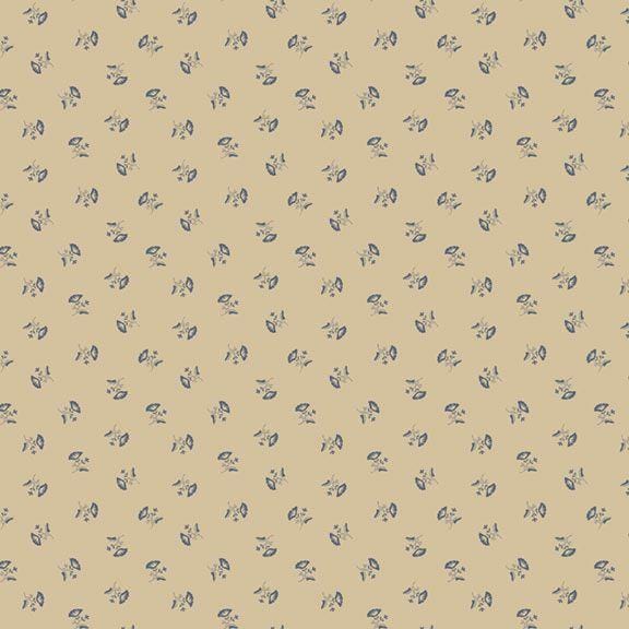 Sample Shirtings - Flowers Blue R220648-BLUE