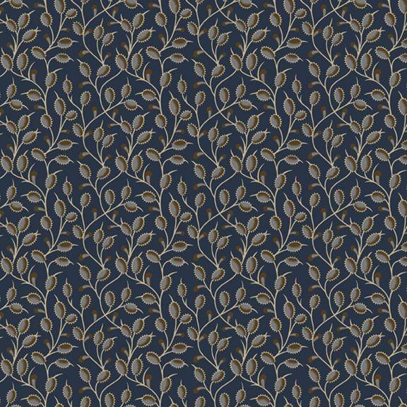 Stone Cottage - Heirloom Flowers Navy R171588D-NAVY