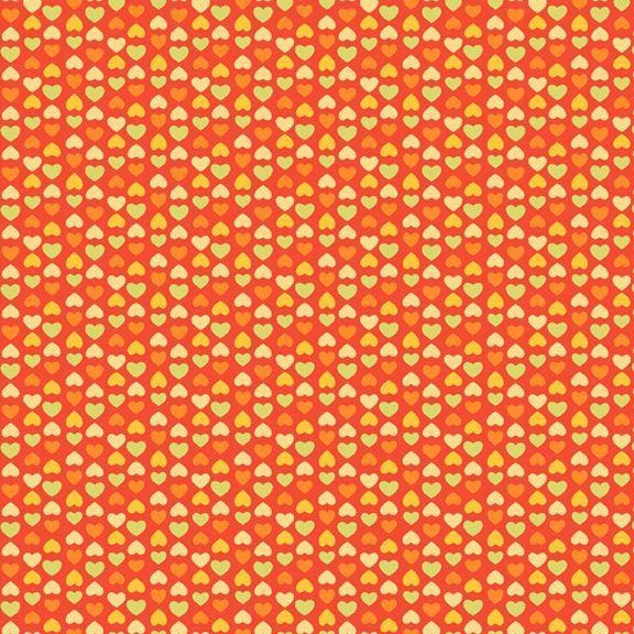 Sunny Days - Hearts Orange R250913D-ORANGE