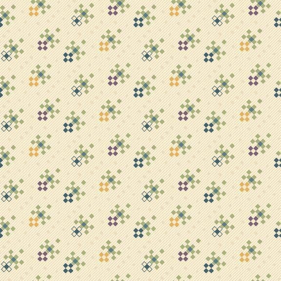 Timeless Stitches - Geo R602018D-CREAM