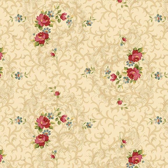 Timeless Stitches - Roses R602009D-CREAM