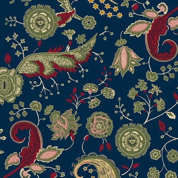 Vintage Charm - Paris Paisley Navy R330508-NAVY