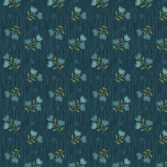 Tossed Floral Teal - Honeycomb Hollow R792125D-TEAL