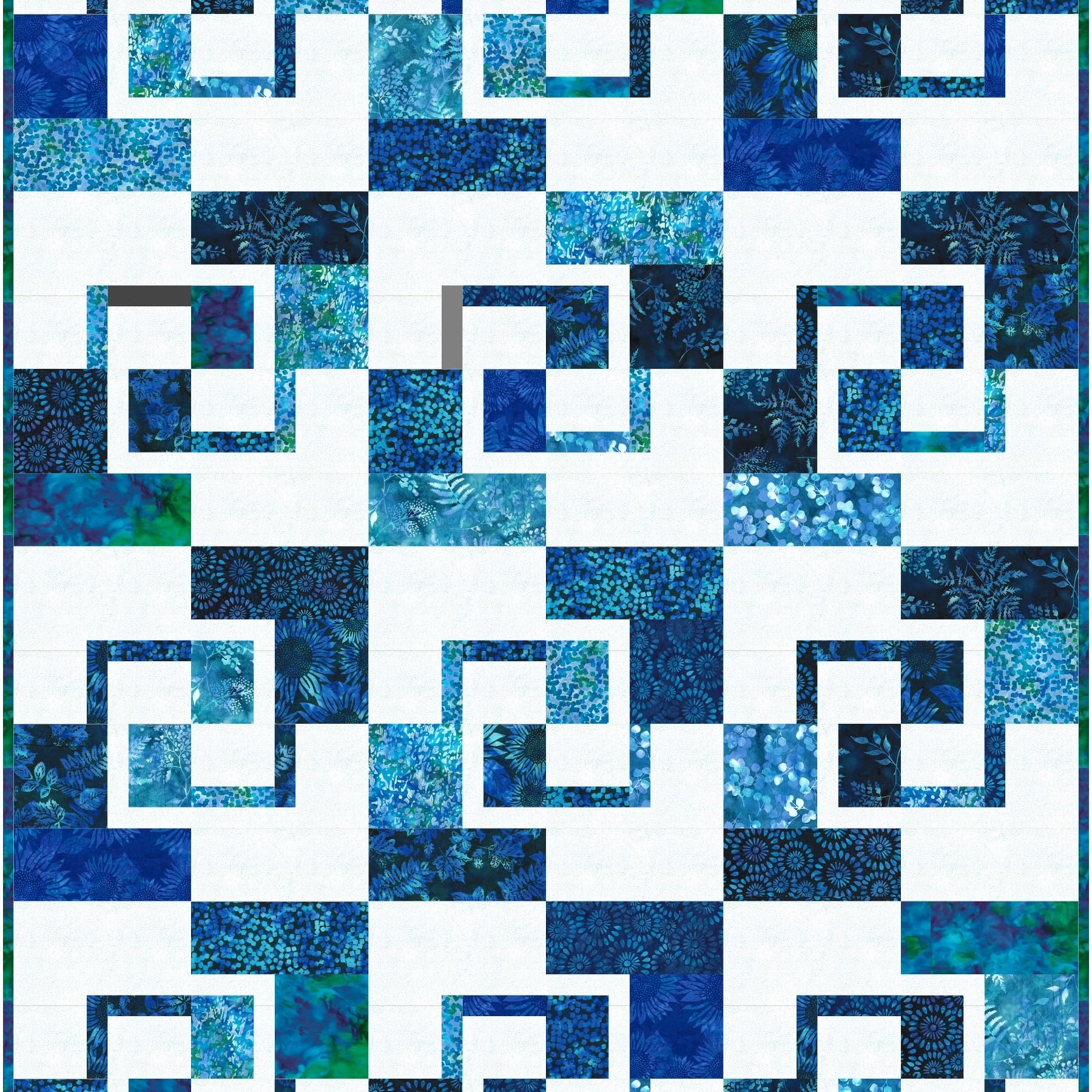 Precut! Bent Bento Quilt Kit - 51" x 68" BENTBENTO-CQK