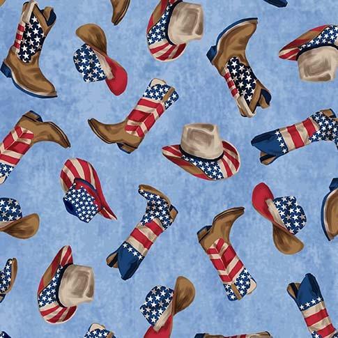 All American - Hats and Boots Blue CX10928-BLUE-D