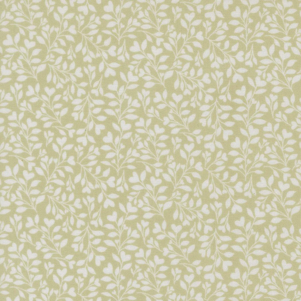 Abide Cotton Fabric - Light Green Vines (Moda) 18794-15