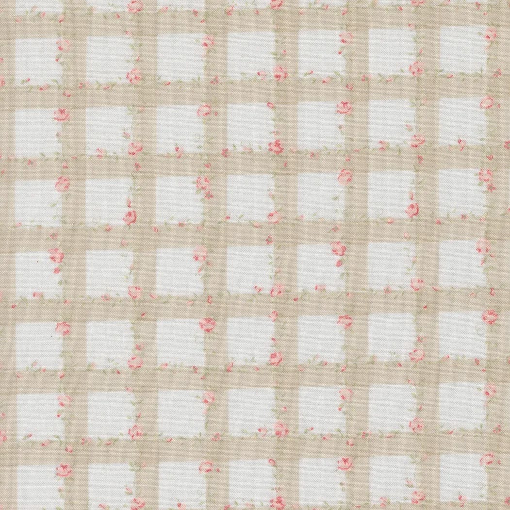 Abide Cotton Fabric - Stone Plaid (Moda) 18793-27