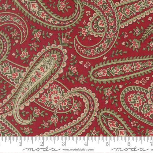 Plaza Paisley Crimson - Candlelight Christmas 44422-13