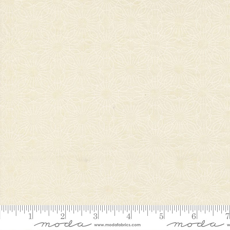 Fieldrush Cotton Fabric - Jasmine Opal White (Moda) 30784-11