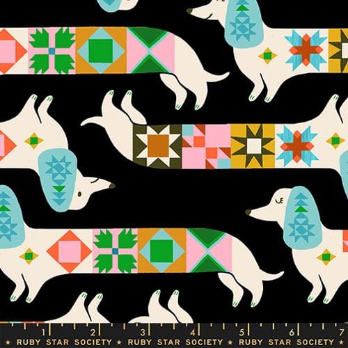 Soft Black Quilty Dog - 1 800 Notion RS5213-13