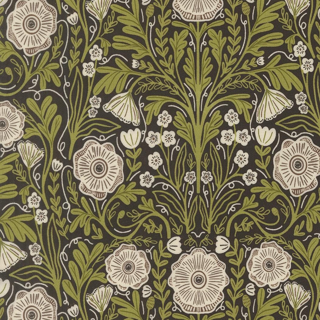 The Henhouse Cotton Fabric - Iron Flowers (Moda) 48432-20