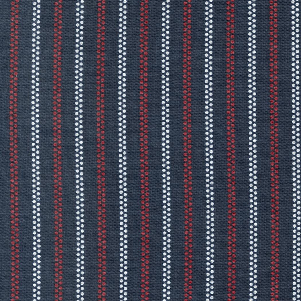 American Gatherings II - Dot Stripes Navy Blue 49244-14