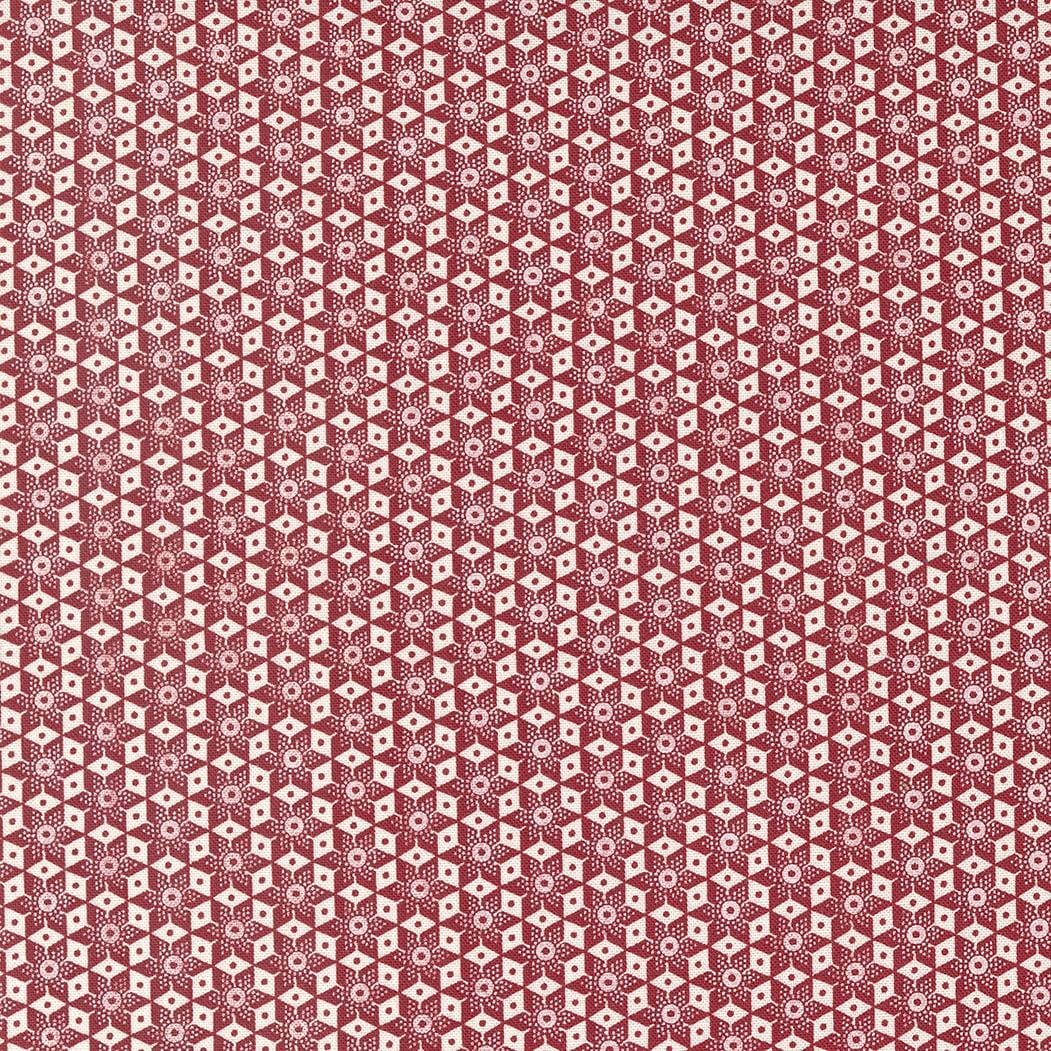 American Gatherings II - Kalidescope Stars Dove Red 49245-22