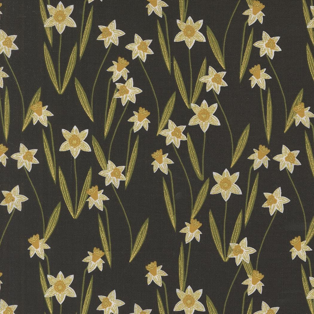 Bee Garden - Darling Daffodils Metallic Black 48413-21M