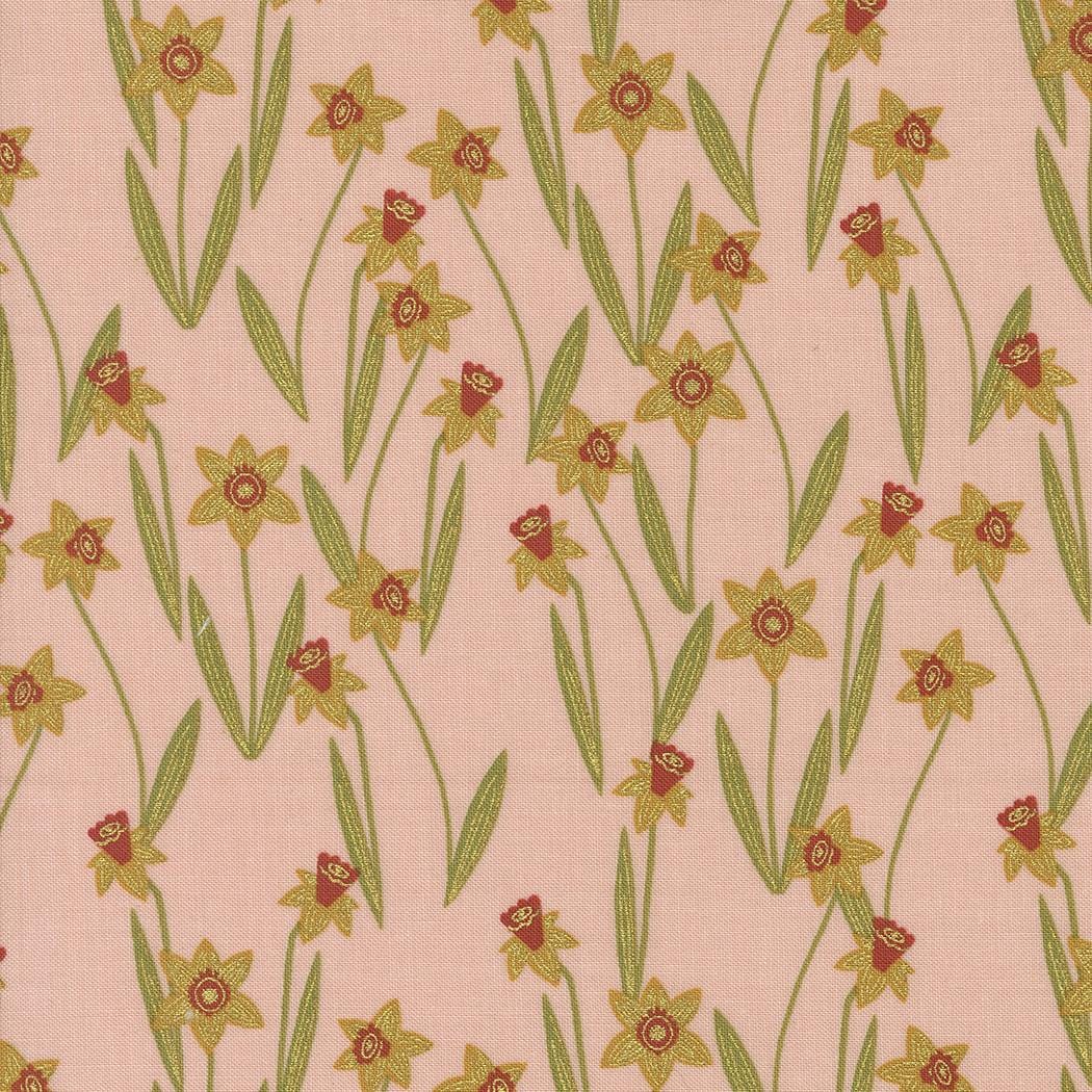 Bee Garden - Darling Daffodils Metallic Rose 48413-17M
