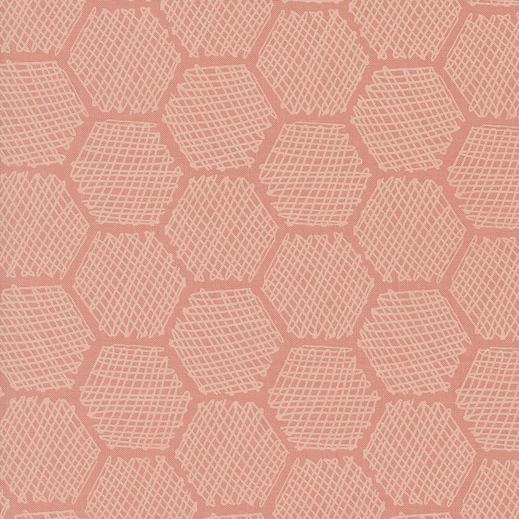 Bee Garden - Honeycomb Geometrics Carnation 48416-16