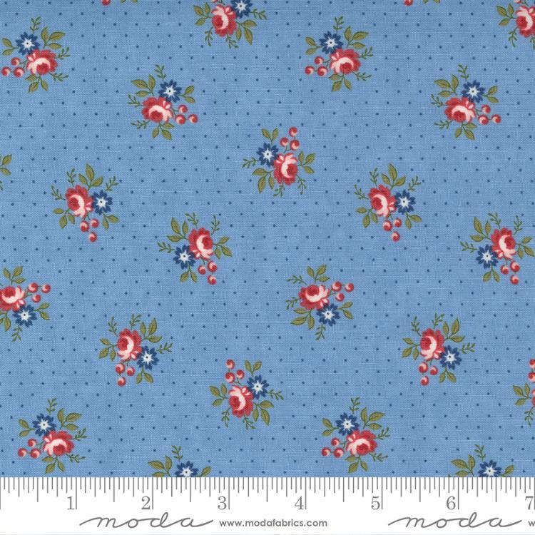 Belle Isle - Ditsy Dotted Floral Sky 14925-14