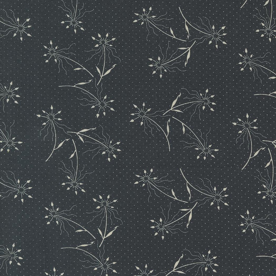 Blackbirds Nest - Dandelions Dots Black 9750-19