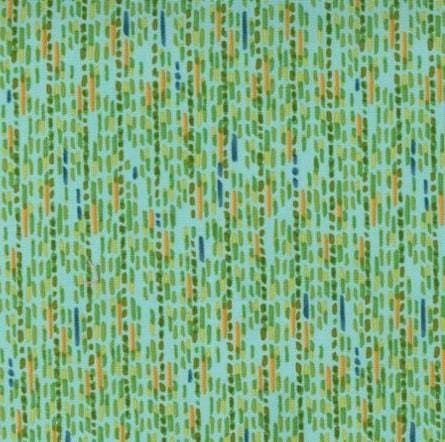 Carolina Lilies - Dashed Stripe Lines Aqua 48705-19