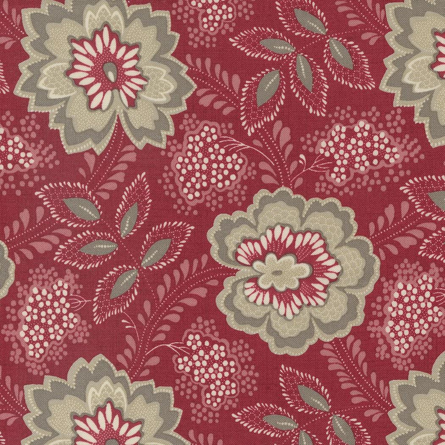 Chateau De Chantilly - Orleans Florals Rouge 13943-14