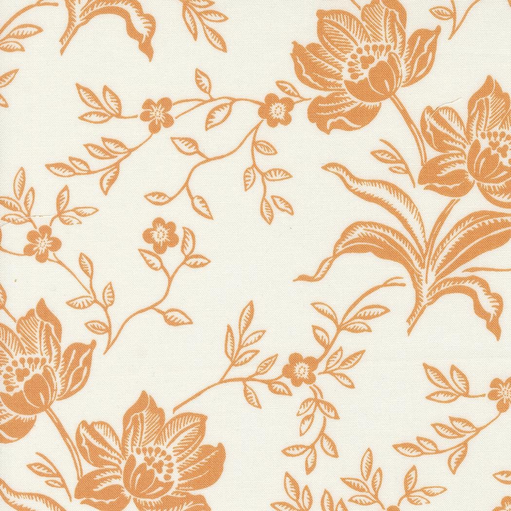 Denim Daisies - Large Floral Ivory Butterscotch 35380-24