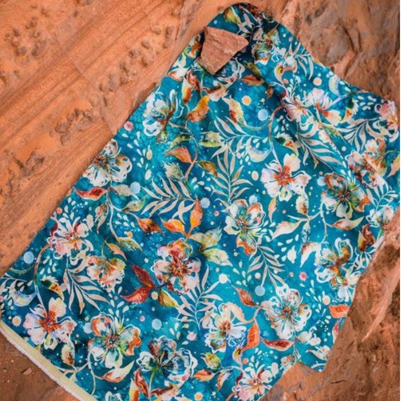 Desert Oasis - Desert Bloom Florals Blue 39760-12