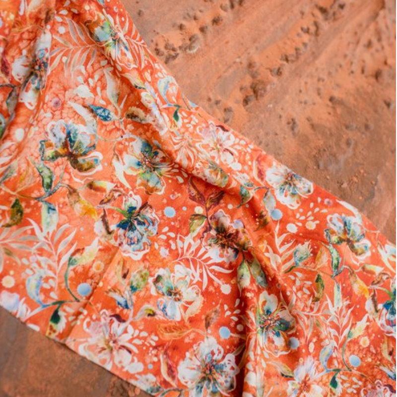 Desert Oasis - Desert Bloom Florals Red Ochre 39760-20