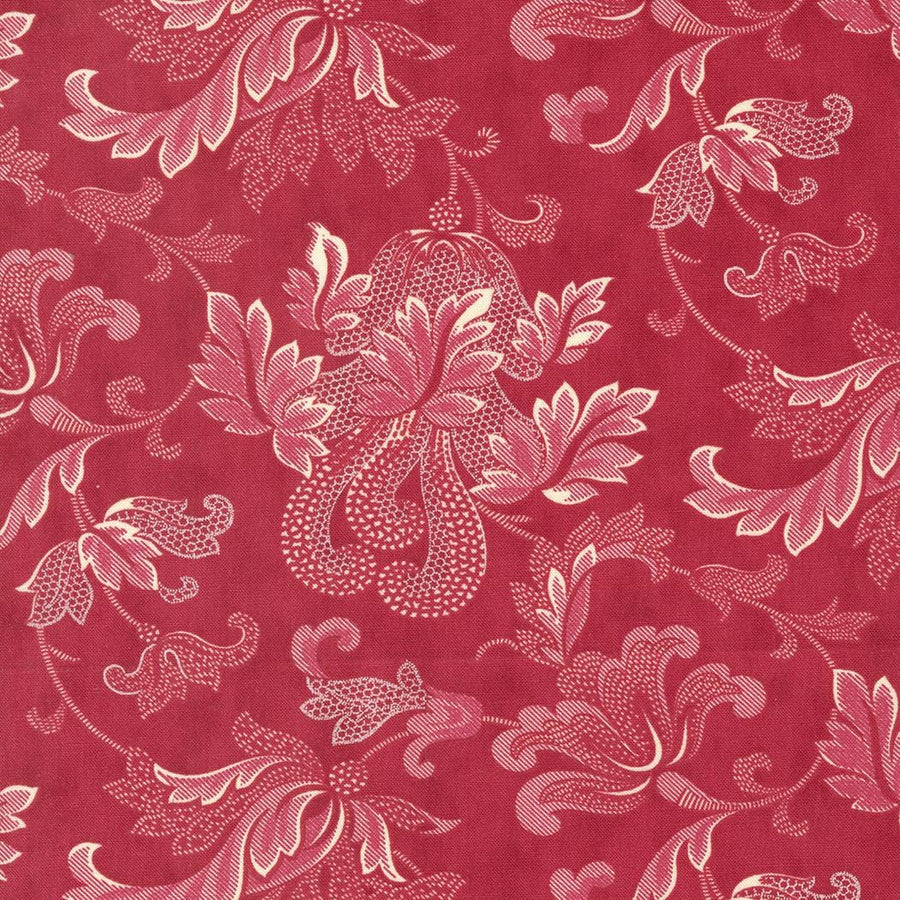 Etchings - Damask Scroll Red 44335-13