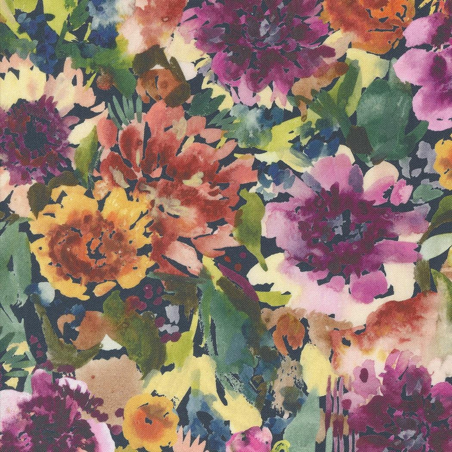 Floribunda - Summer Florals Midnight 39803-12