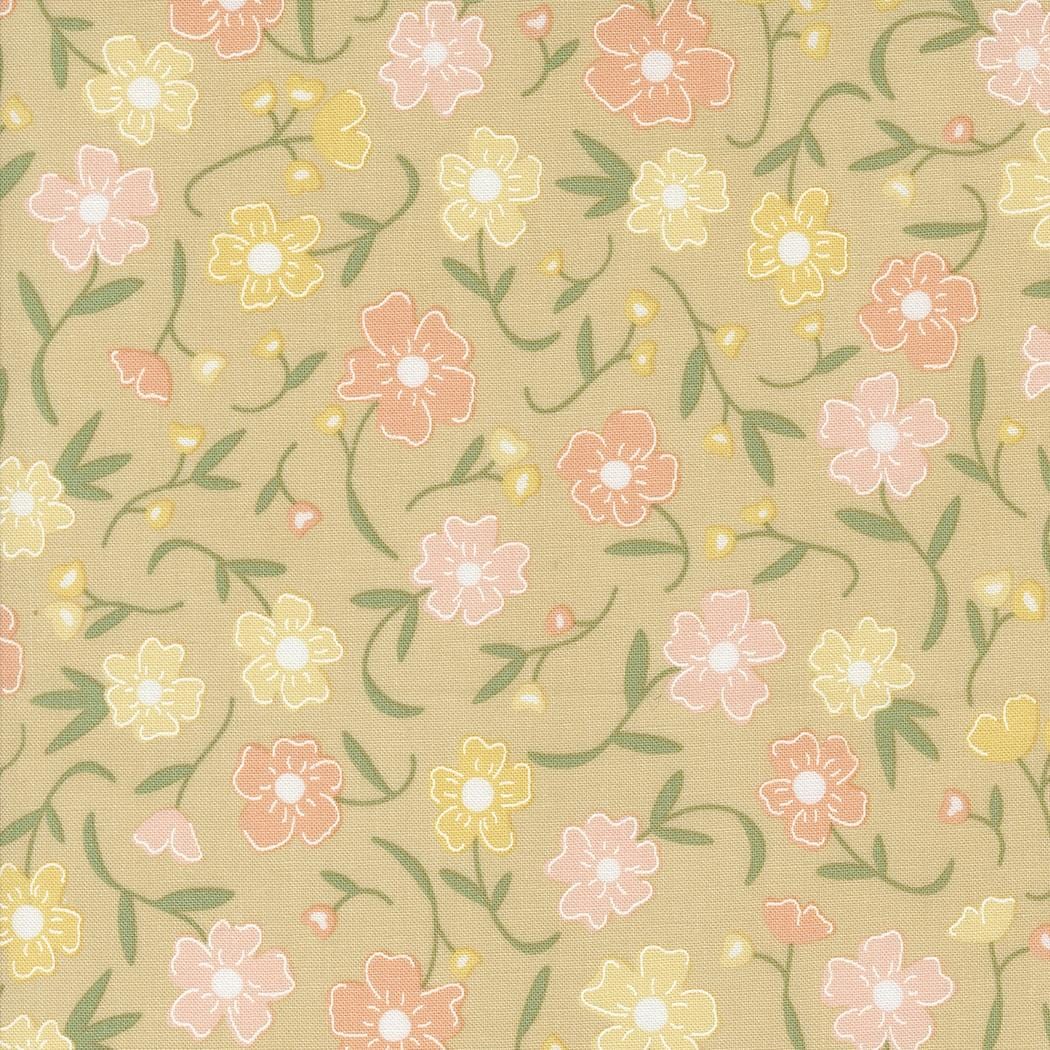 Flower Girl - Florals Wheat 31730-12