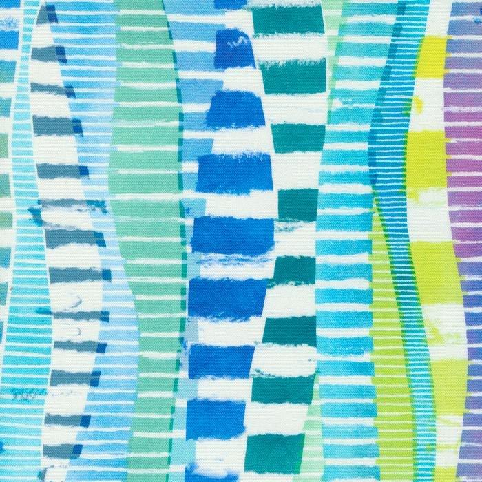 Gradients Auras - Stripey Stripes Turquoise 33735-14