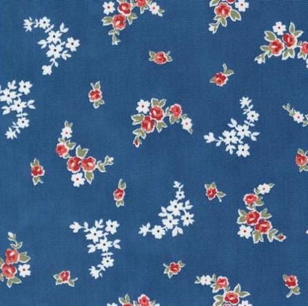 Grand Haven - Blooming Garlands Nautical Blue 14983-18