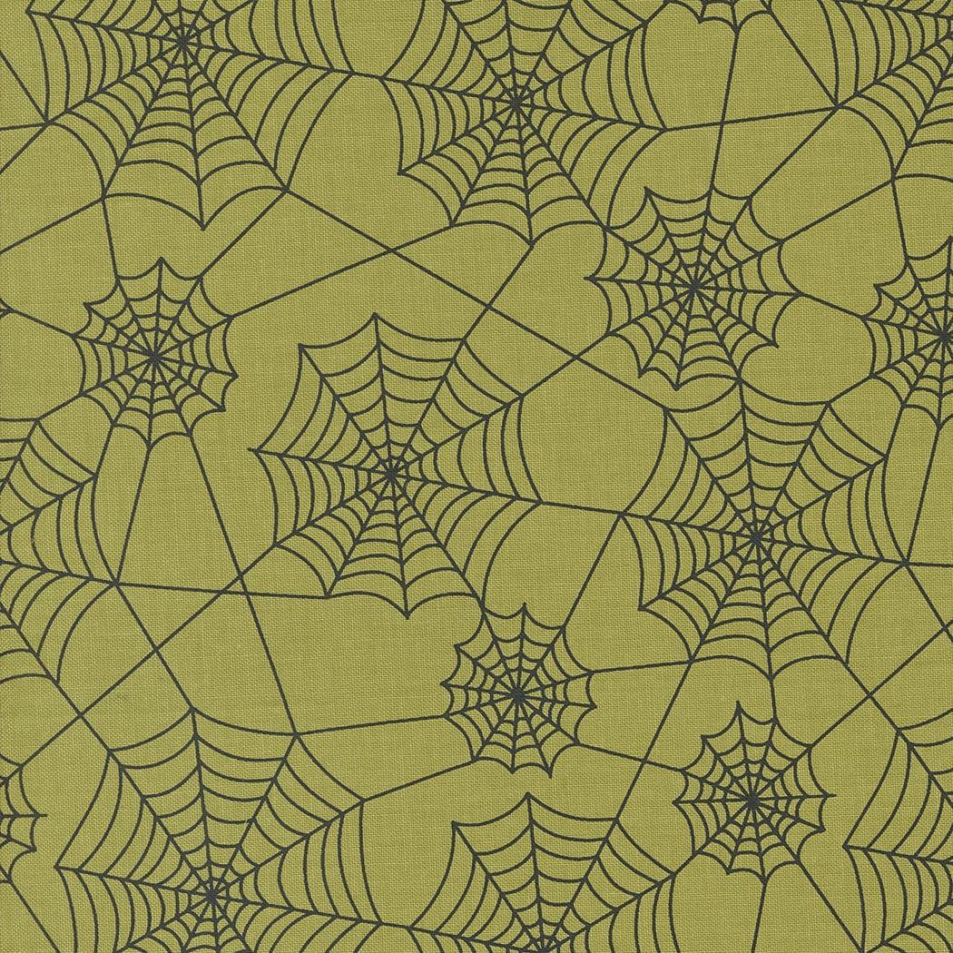Hey Boo - Spider Webs Witchy Green 5213-17