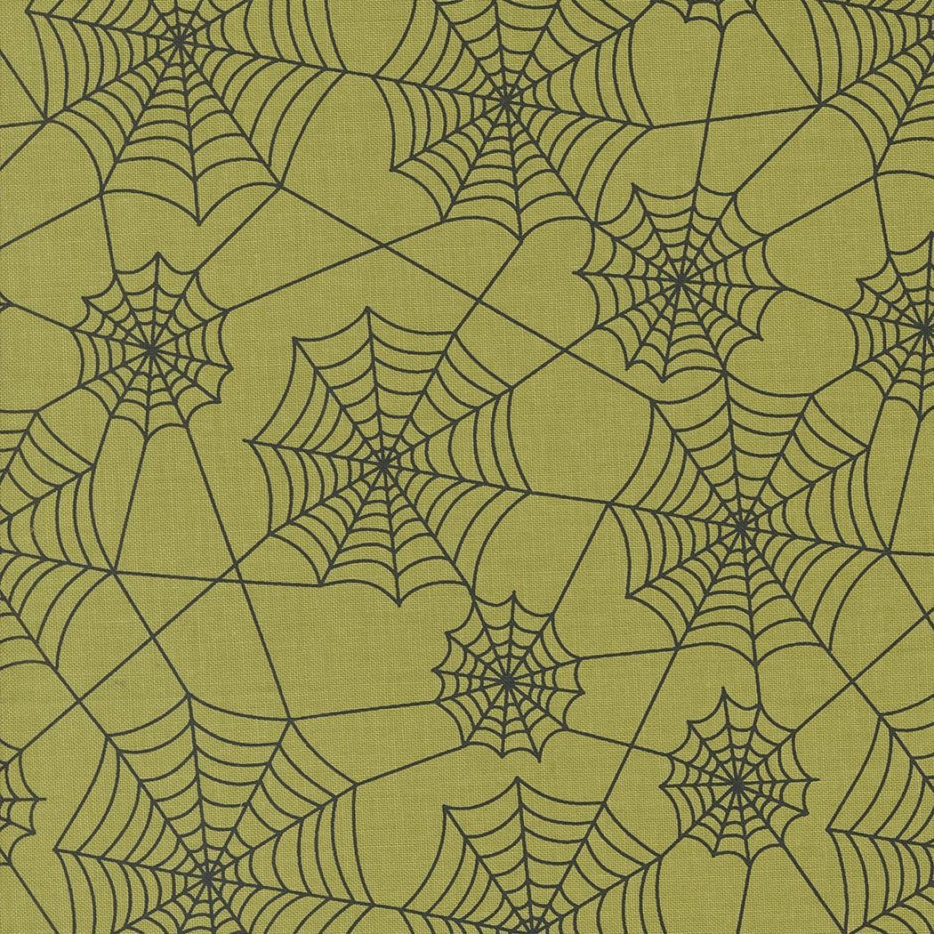 Hey Boo - Spider Webs Witchy Green 5213-17