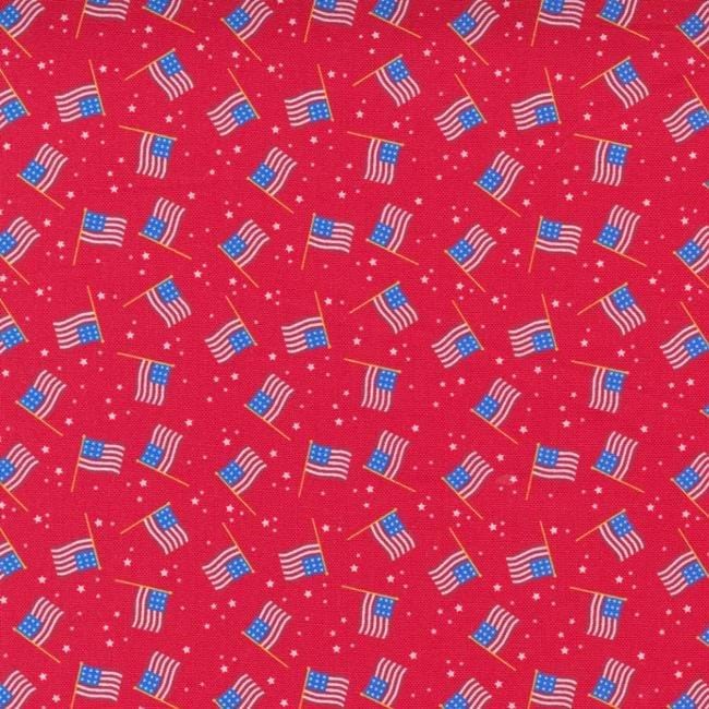 Holiday Essentials Americana - USA Flags Red 20763-13