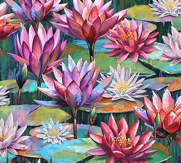 Lotus - Large Lotus Dark Blue DP28423-78