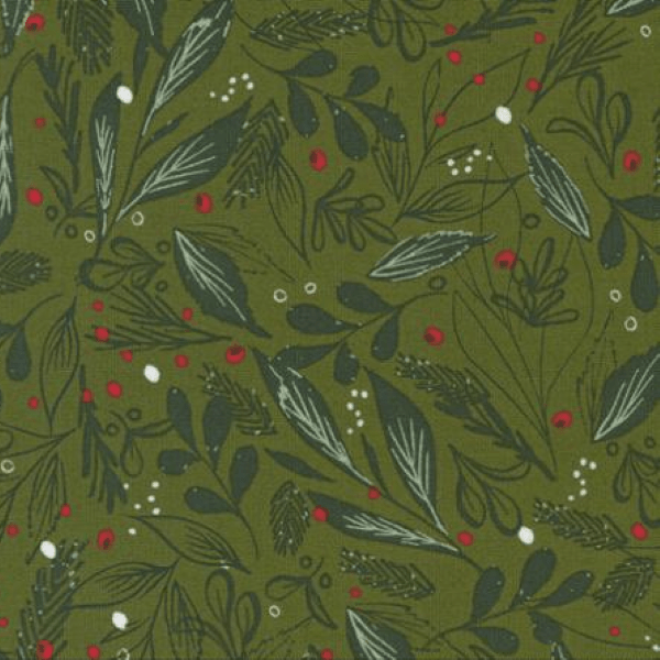 Moda - Cheer and Merriment - Winter Foliage Sage 45534-16