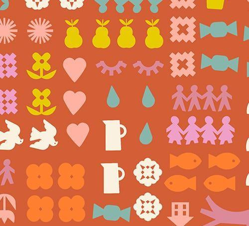 Paper Cut 2 - Persimmon Shapes RS1107-14