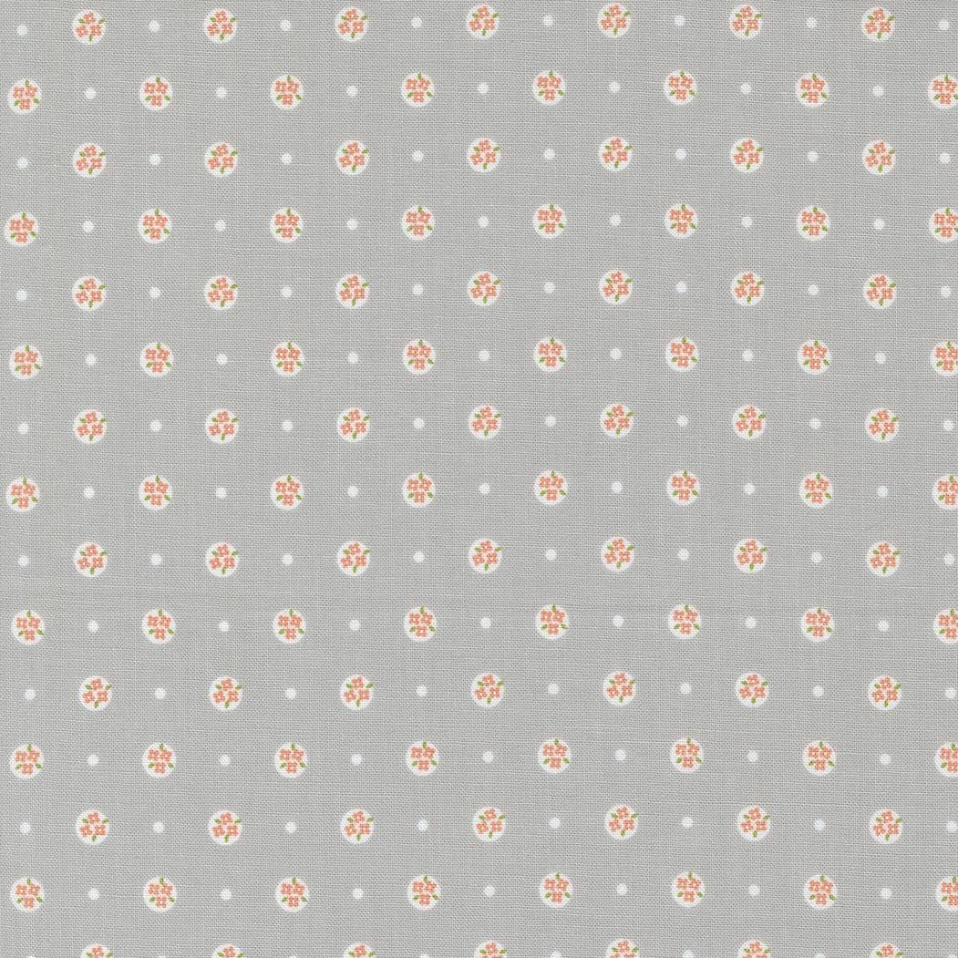 Peachy Keen - Posy Polka Dots Grey 29174-12