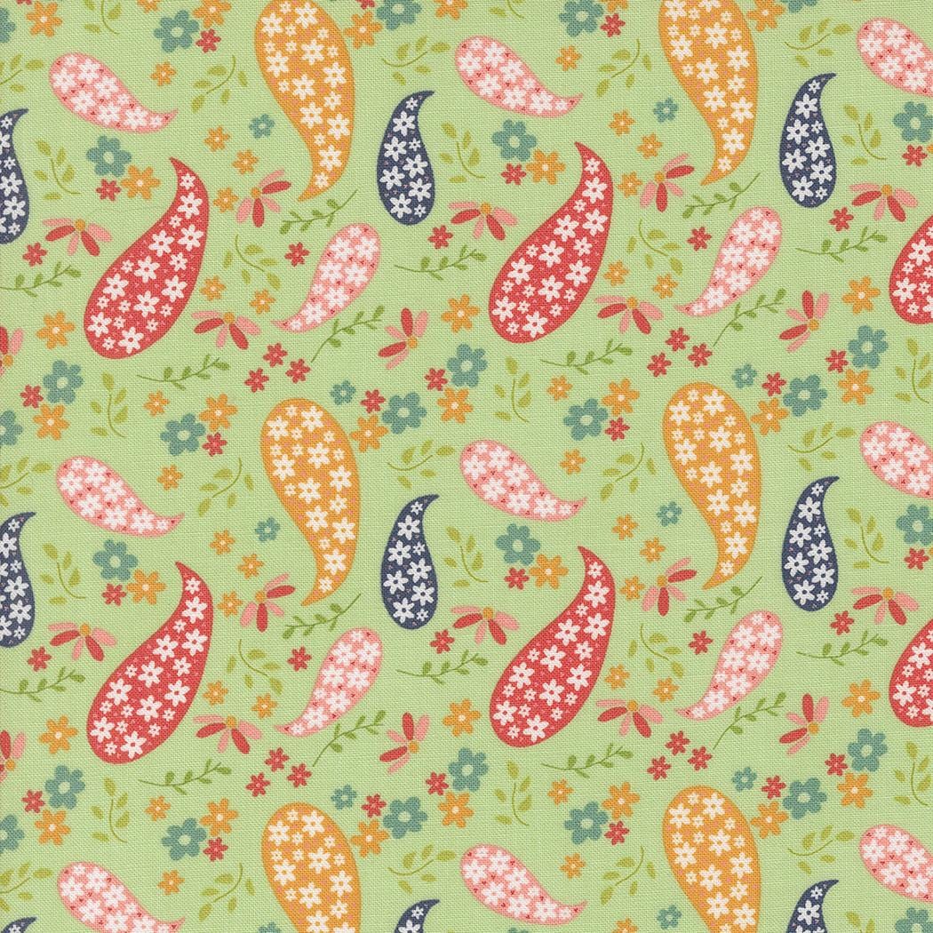 Raspberry Summer - Paisley Paisley Mint 37691-15