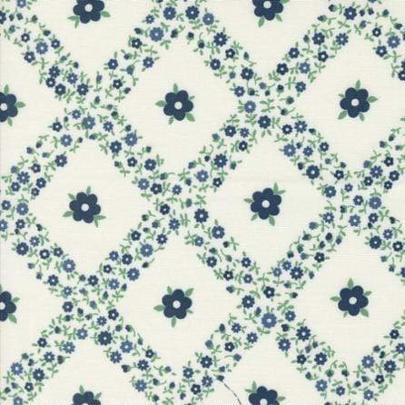 Rosemary Cottage - Trellis Cream Navy 55311-24