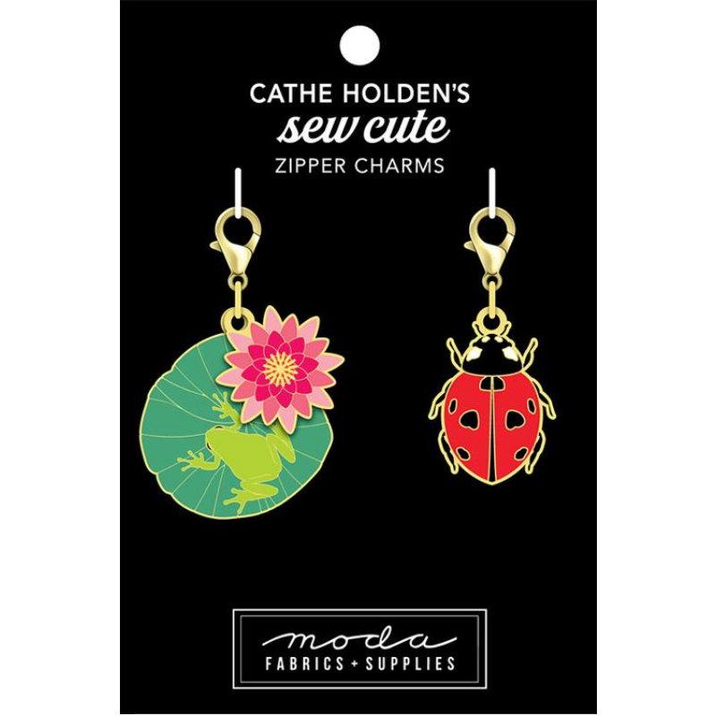 Sew Cute - Frog Lady Bug Zipper Pulls 2ct CH151