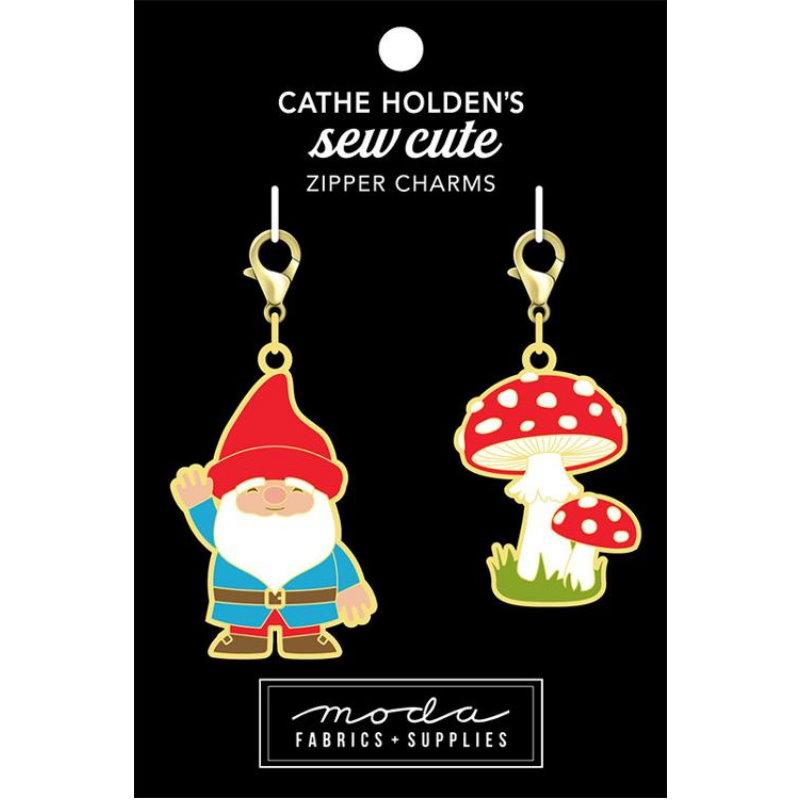 Sew Cute - Gnome Mushroom Zipper Pulls 2ct CH153