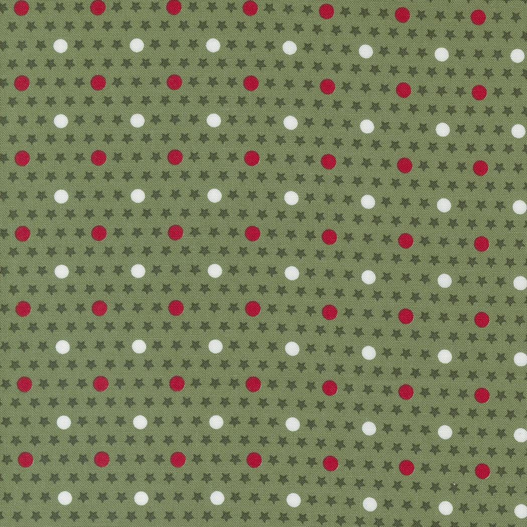 Starberry - Polka Star Dots Green 29186-13